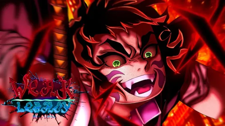 Anime character with sharp teeth, green eyes, and tribal markings on face.